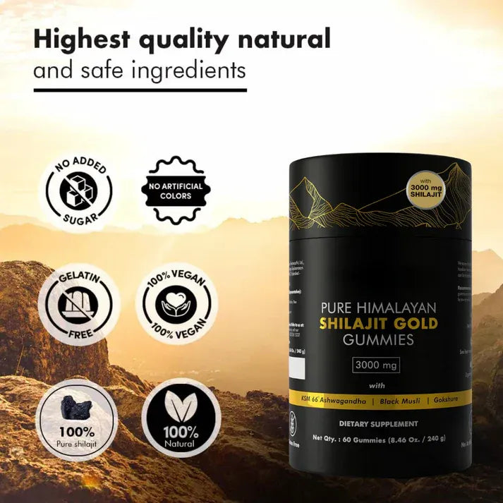 Pure Himalayan ShilajitGold cummies